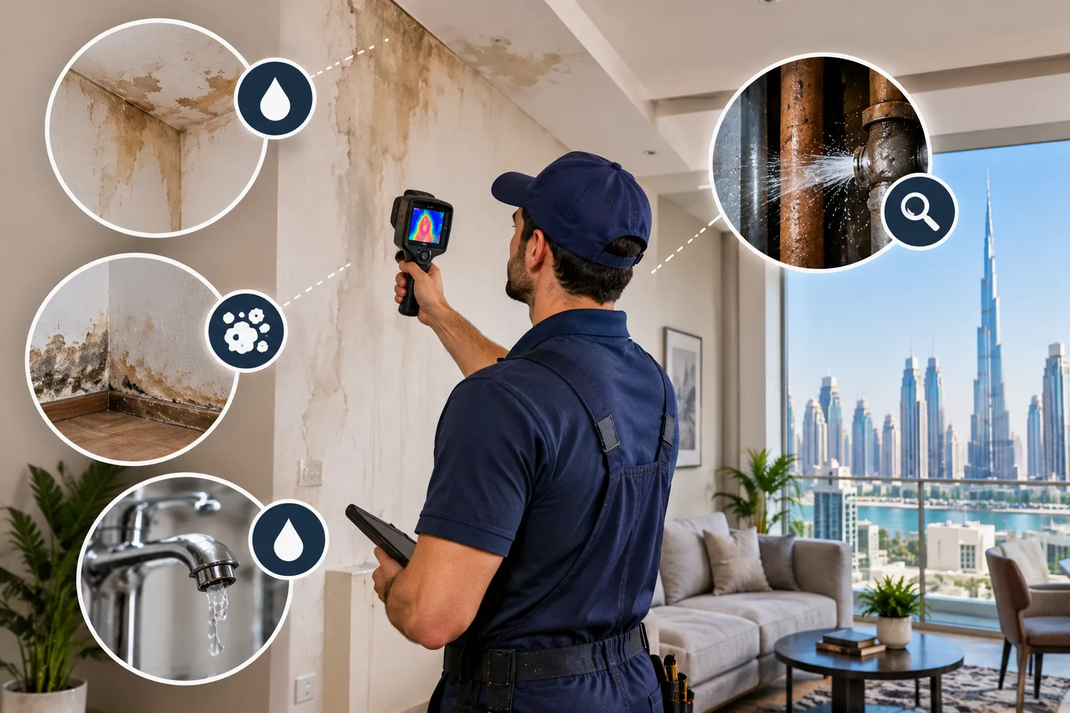 Hidden Water Leaks in Dubai Apartments | Signs, Risks and Detection 1 Hidden Water Leaks in Dubai Apartments