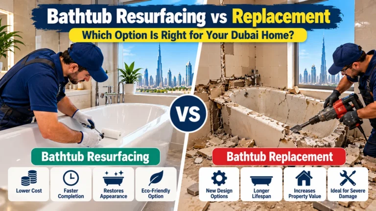 Bathtub Resurfacing vs Replacement: Which Option Is Right for Your Dubai Home? 4 Bathtub Resurfacing vs Replacement