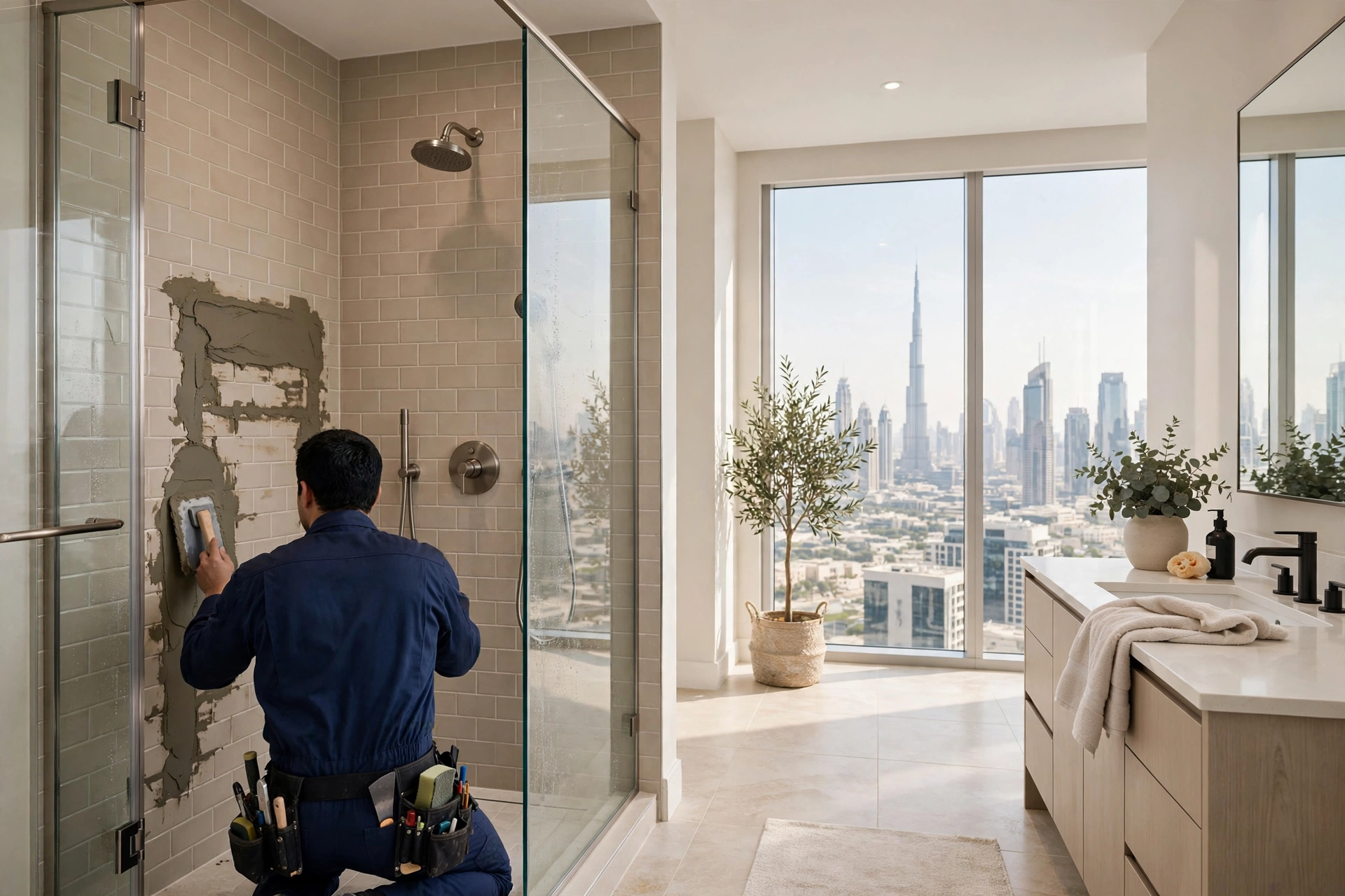 Regrouting Shower Tiles to Stop Leaks in Dubai 1 Regrouting Shower Tiles to Stop Leaks in Dubai - image 1