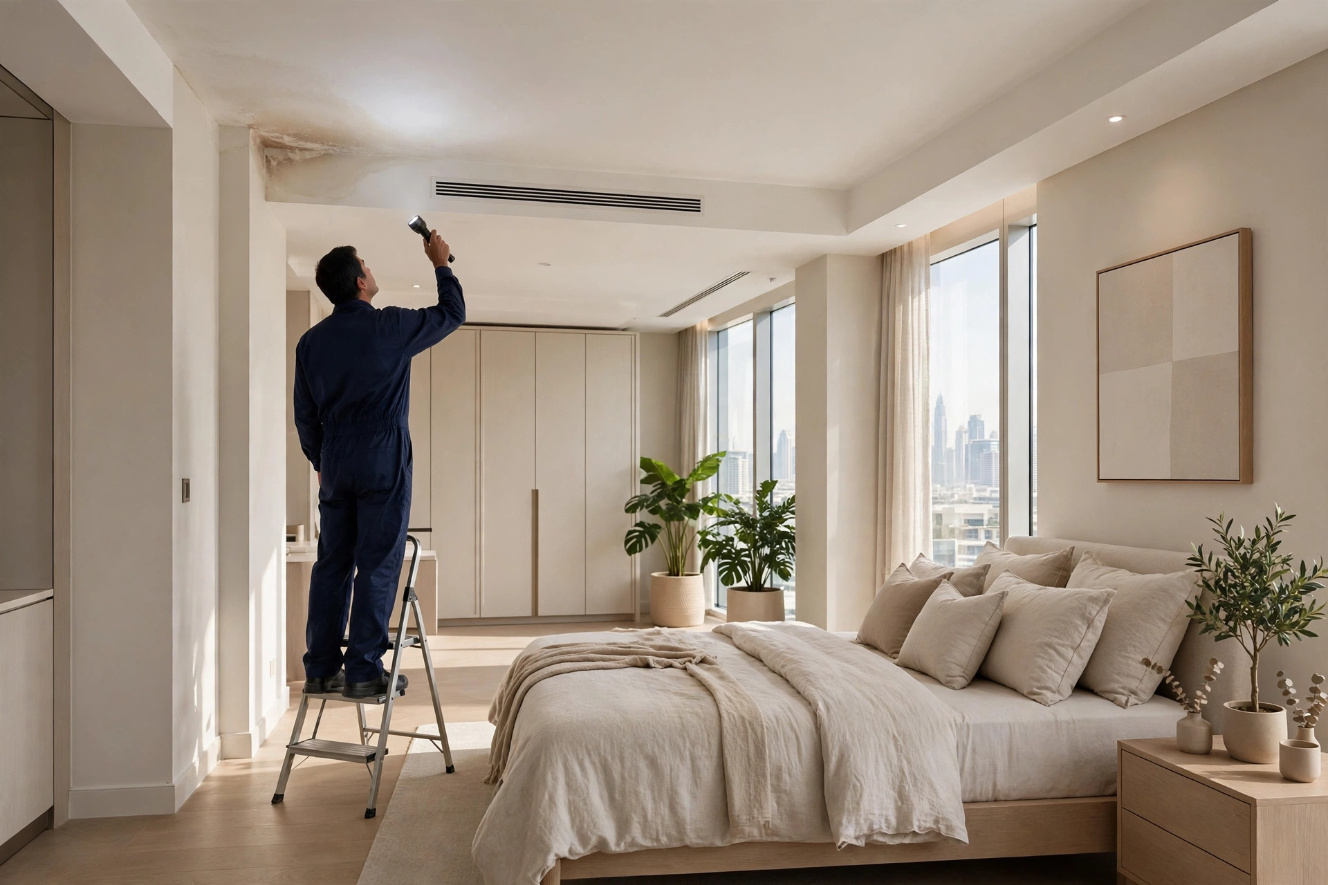 Ceiling Water Stains in Dubai Apartments: What They Mean 4 PlumbDubai Leak Detection Dubai
