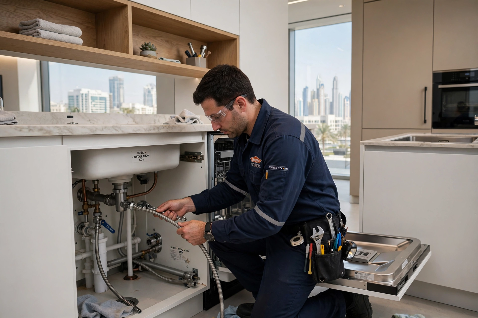 Dishwasher Installation in Dubai | Professional Fitting Service 1 PlumbDubai service